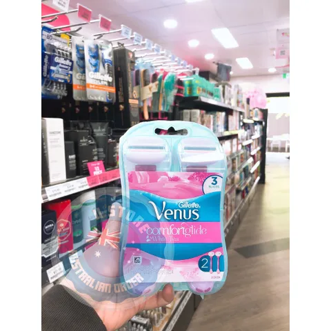 Dao cạo set 2 cái mua tại Úc Gillette venus comfortglide