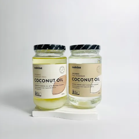 Dầu dừa hữu cơ Úc-Melrose coconut oil thích hợp cho nấu ăn, làm bánh 325ml