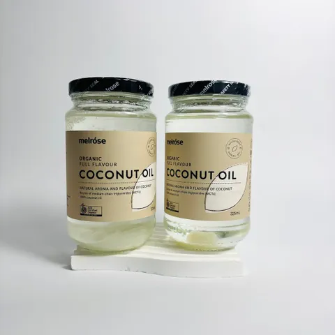 Dầu dừa hữu cơ Úc-Melrose coconut oil thích hợp cho nấu ăn, làm bánh 325ml