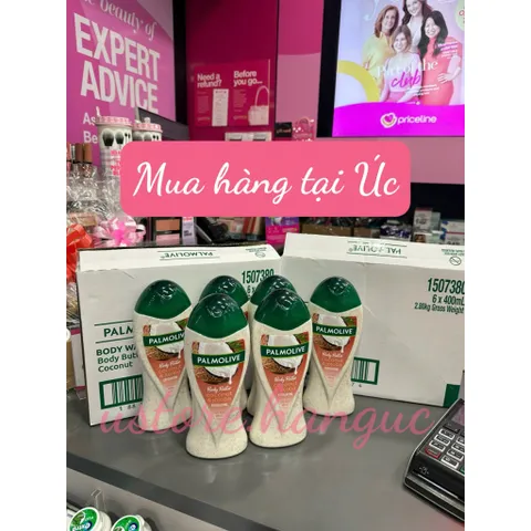 Sữa tắm tẩy tế bào chết dừa và dầu Jojoba, giúp dưỡng ẩm và làm mềm da