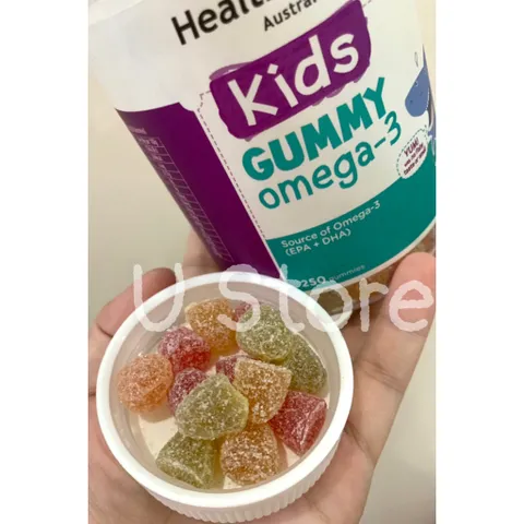 [Kẹo dẻo dầu cá cho bé] Kẹo Gummy Omega-3 Healthy Care 250 viên cho bé