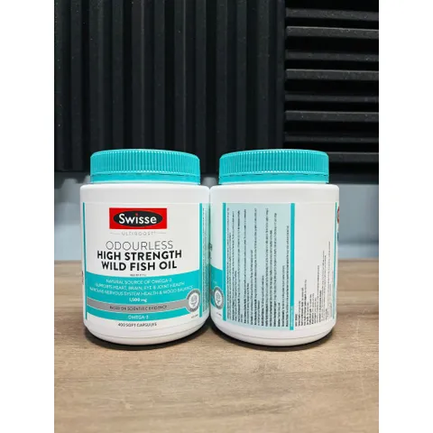 Dầu cá ÚC không mùi hàm lượng 1500mg [400v] Odourless High Strength Wild Fish Oil