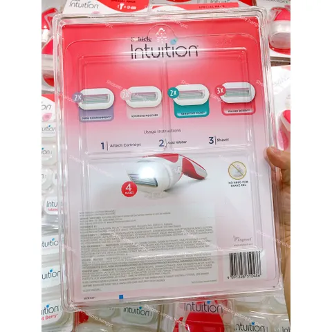 Set dao cao Schick Intuition tạo bọt 9+1 chuyên dụng body, lông chân, tay, nách