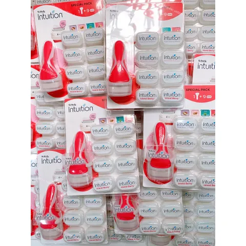 Set dao cao Schick Intuition tạo bọt 9+1 chuyên dụng body, lông chân, tay, nách