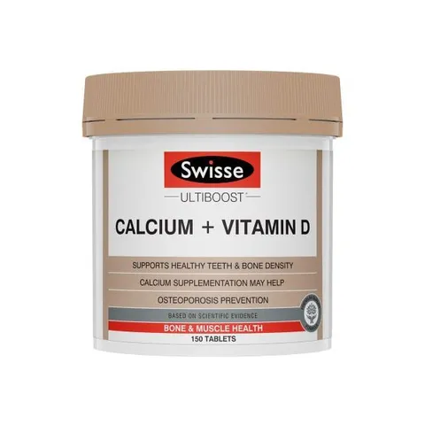 Hỗ trợ xương khớp bổ sung canxi và vitamin D - Calcium + Vitamin D 150 viên