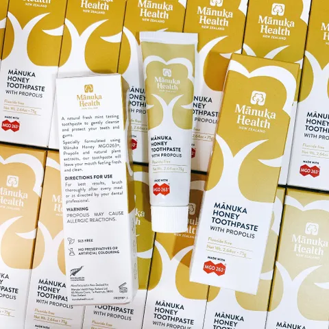 Kem Đánh Răng Mật Ong Với Keo Ong Manuka & Propolis Mgo 263+ Toothpaste