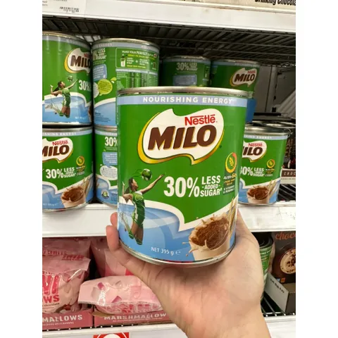 [Milo Úc ít đường] Nestle Milo Ít Thêm 30% Đường Hộp Thiếc
