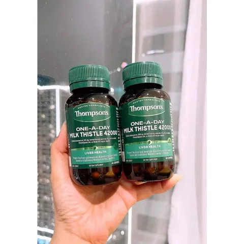 Viên uống hỗ trợ gan Thompson's One-A-Day Milk Thistle 42000mg của Úc