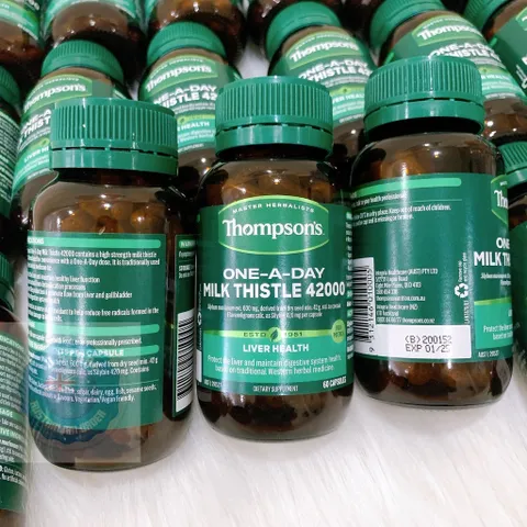 Viên uống hỗ trợ gan Thompson's One-A-Day Milk Thistle 42000mg của Úc