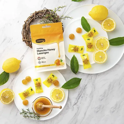 [combo] Kẹo ngậm mật ong vị chanh Comvita Manuka Honey Lozenges 12 viên