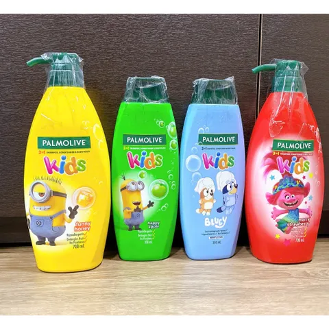 Tắm, Gội, Xã 3 trong 1 Cho Trẻ Em Palmolive Kids, nhiều mùi (táo, mọng, dâu tây, ...)