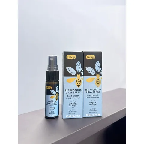 {mẫu mới} Xịt họng keo ong Comvita Bee Propolis Oral Spray 20ml, cho hơi thở thơm mát, thích hợp cho bé/trẻ trên 3 tuổi
