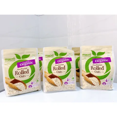 Yến Mạch Hữu Cơ Macro Organic Quick Oats Và Rolled Oats
