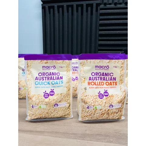Yến Mạch Hữu Cơ Macro Organic Quick Oats Và Rolled Oats