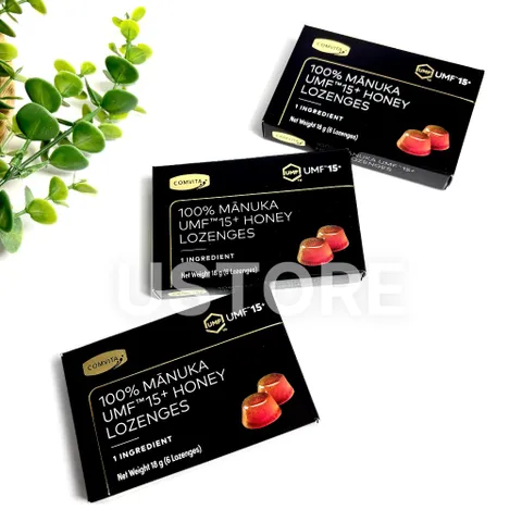 Kẹo ngậm mật ong Manuka cao cấp, nguyên chất từ mật ong UMF15+ - Manuka Honey Lozenges – 6 Pieces
