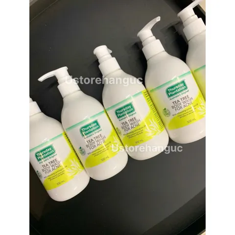 Sữa Tắm Ngừa Mụn Lưng Với Tinh Dầu Tràm Trà, Dầu Sả Tươi Mát Thursday Plantation Tea Tree Body Wash For Acne