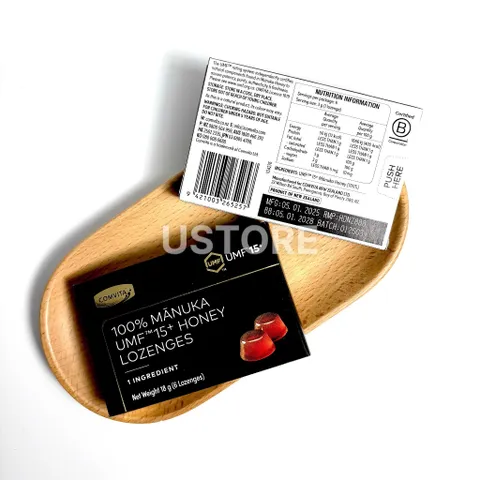Kẹo ngậm mật ong Manuka cao cấp, nguyên chất từ mật ong UMF15+ - Manuka Honey Lozenges – 6 Pieces