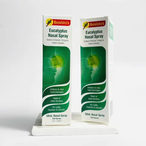 Xịt thông mũi, giảm nghẹt mũi Úc tinh dầu khuynh diệp/bạch đàn 50ml làm sạch dưỡng ẩm mũi