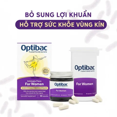 Men vi sinh OPTIBAC dành cho phụ nữ Intimate Flora For Women, hàng order các loại