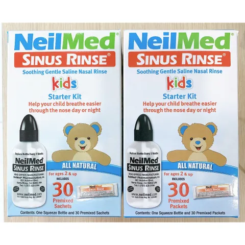 Bộ Vệ Sinh Mũi Cho Bé Neilmed Sinus Rinse Kids dành cho bé từ 2 tuổi trở lên