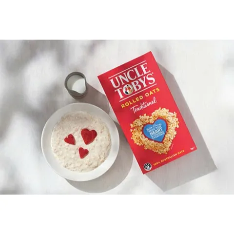 Yến mạch Úc Uncle Tobys Rolled Oats Traditional, giàu chất xơ, cung cấp năng lượng