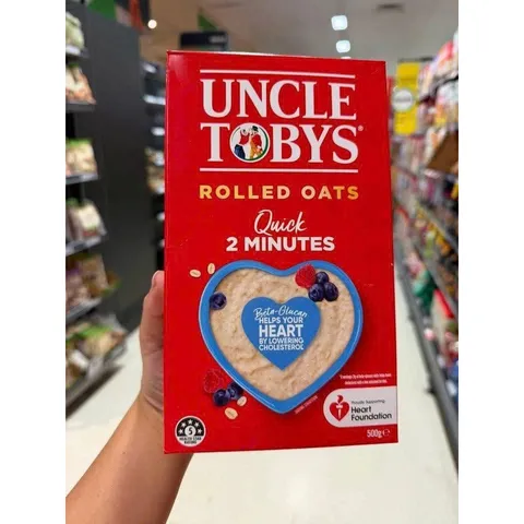Yến mạch Úc Uncle Tobys Rolled Oats Traditional, giàu chất xơ, cung cấp năng lượng