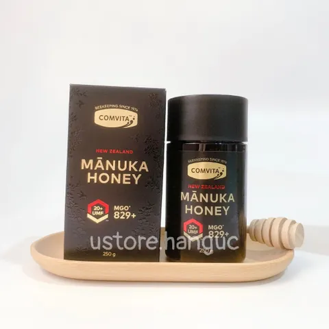 Mật ong Manuka Comvita kháng khuẩn mạnh (tặng kèm que lấy mật ong) [Comvita 20+ 250g]