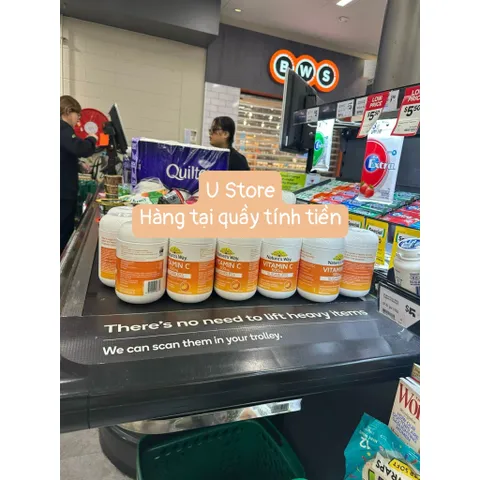 Viên ngậm bố sung Vitamin C không đường Nature’s Way Sugarless Vitamin C 500mg 300 viên
