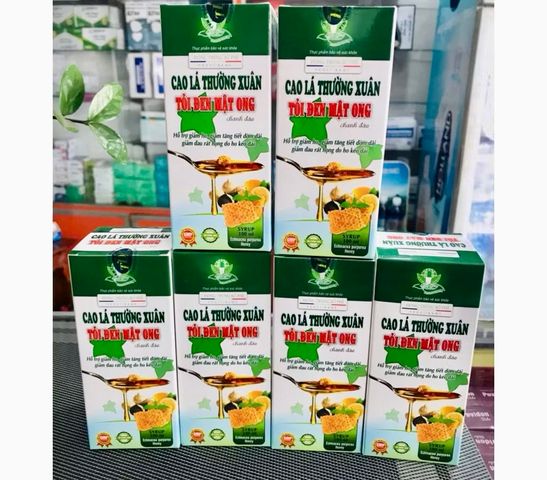 Siro cao lá thường Xuân mật ong tỏi đen (date mới)