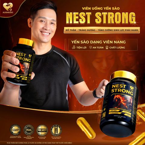 LIỆU TRÌNH 3 HỘP VIÊN UỐNG YẾN SÀO NEST STRONG HỖ TRỢ SINH HOẠT NAM GIỚI L-ARGININE VÀ KẼM 794148