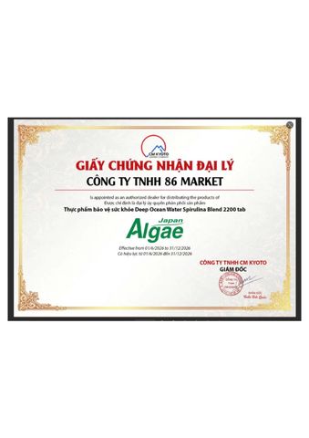 Tảo xoắn Spirulina Nhật Bản 2200 viên - Thực phẩm chức năng dinh dưỡng cao cho sức khỏe, hỗ trợ làm đẹp và tăng cường sức đề kháng