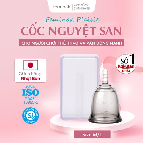 Cốc nguyệt san Nhật Bản - Dành cho người chơi thể thao Feminak Plaisie