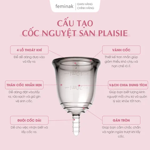 Cốc nguyệt san Nhật Bản - Dành cho người chơi thể thao Feminak Plaisie