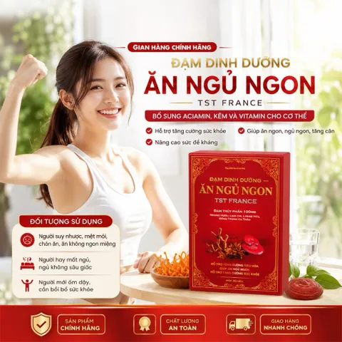 Đạm Thuỷ Phân Ăn Ngủ Ngon TST France – Bồi Bổ Cơ Thể, Hỗ Trợ Tăng Cân Cho Người Gầy, Suy Nhược Hộp 30 viên