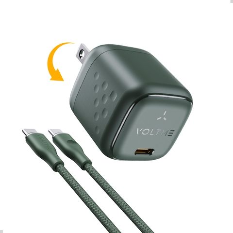 Bộ Sạc Nhanh 30W Voltme Revo 30 Mini2 - kèm cáp C to C - Tương thích iphone 15 trở lên và samsung