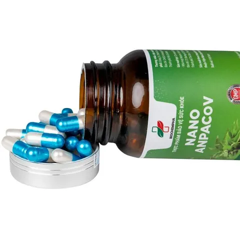 Viên uống giảm ho, giảm đờm, đau rát họng, viêm phế quản Nano Anpacov Biochempha (60 viên)