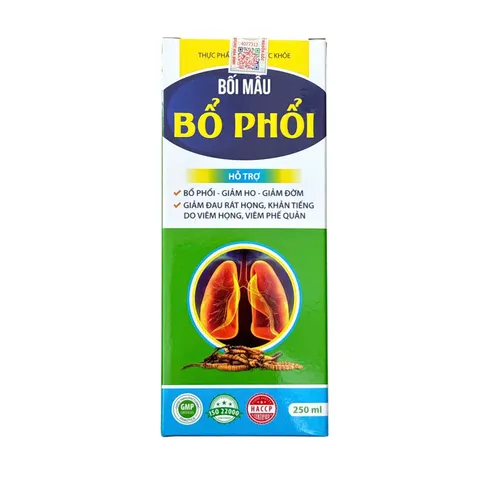 Bối mẫu bổ phổi giúp giảm ho, khan tiếng, viêm phế quản (Chai 250ml)