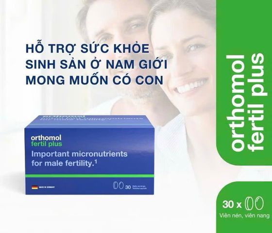 (Đức) Orthomol Fertil Plus Chính Hãng Vitamin Hỗ Trợ Sức Khỏe Sinh Sản Nam, Hỗ Trợ Chất Lượng Tinh Trùng Cho Nam Giới Chuẩn Bị Có Con