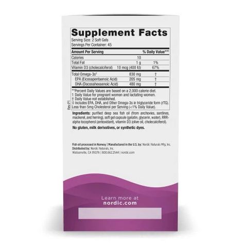 (Mỹ) Nordic Naturals Prenatal DHA 90 Viên Chính Hãng Bổ Sung DHA Omega 3 Cho Bà Bầu, Phụ Nữ Mang Thai