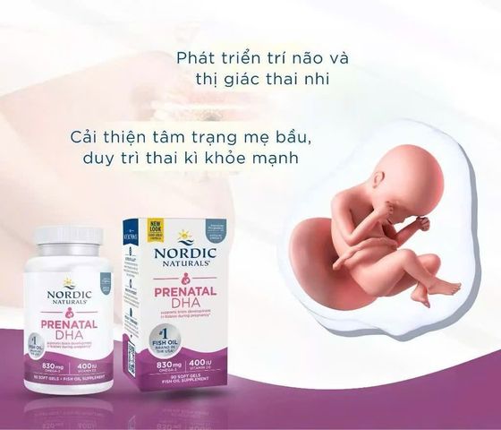 (Mỹ) Nordic Naturals Prenatal DHA 90 Viên Chính Hãng Bổ Sung DHA Omega 3 Cho Bà Bầu, Phụ Nữ Mang Thai