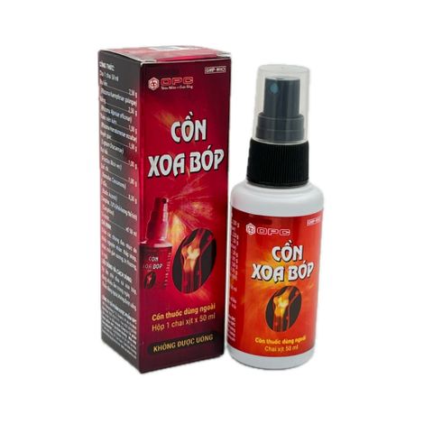 Xịt Xoa Bóp OPC Hỗ Trợ Giảm Đau Ngoài Da Đau Lưng, Bong Gân, Chấn Thương Chai 50ml