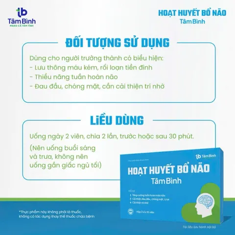 HOẶT HUYẾT BỔ NÃO - Tâm Bình
