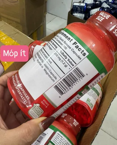 Thanh lý hàng méo hộp- Giấm Táo Hỗ Trợ Giảm Cân Nature's Truth 1200mg - Viên Uống Thanh Lọc Cơ Thể, Không Vị Chua, 200 Viên Mỹ