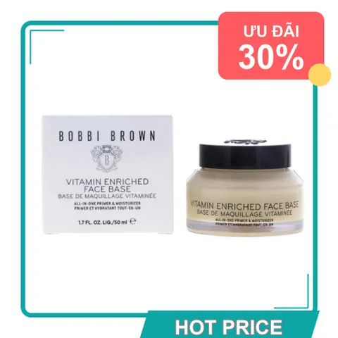 (Đẳng Cấp) Kem Lót Dưỡng Ẩm Bobbi Brown Vitamin Enriched Face Priming Moisturizer 50ml Giúp Cung Cấp Độ Ẩm, Lớp Trang Điểm Hoàn Hảo Chính Hãng