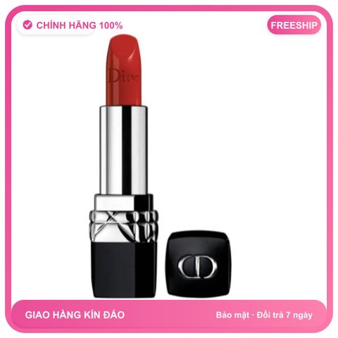 (Chính Hãng) [ tester ] Set 4 Son Dior Rouge Màu Trà Sữa, Hồng Đất, Đỏ Tươi, Hồng San Hô Cao Cấp