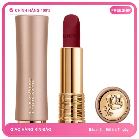 (Cao Cấp) [ tester ] Son Lancôme L'absolu Rouge Intimate Lipstick 888 French Idol Màu Đỏ Đậm Mẫu Mới