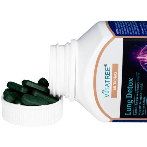 Viên uống hỗ trợ giảm ho, tăng cường sức đề kháng Vitatree Lung Detox (Hộp 60 viên)