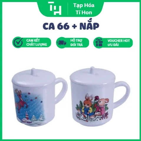Ca 66 + Nắp (Hoa văn ngẫu nhiên) (TH624)