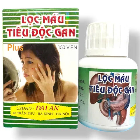 Viên uống Lọc Máu Tiêu Độc Gan hỗ trợ các vấn đề viêm gan, gan nhiễm mỡ, men gan cao - Hộp 150 viên - Xuất xứ Việt Nam - Mã số 2148