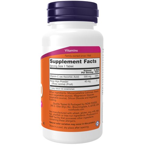 Vitamin C 500 Now Foods hỗ trợ tăng cường sức đề kháng